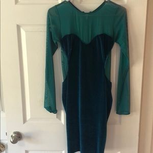 Sexy long sleeves mini dress